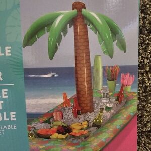 Inflatable Buffet Cooler with Palm Tree Design